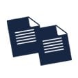 Two overlapping document icons representing booking or travel details | MSC Cruises Two overlapping document icons representing booking or travel details | MSC Cruises