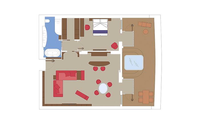 MSC Yacht Club Owner’s Suite With Whirlpool Bath| MSC Cruises