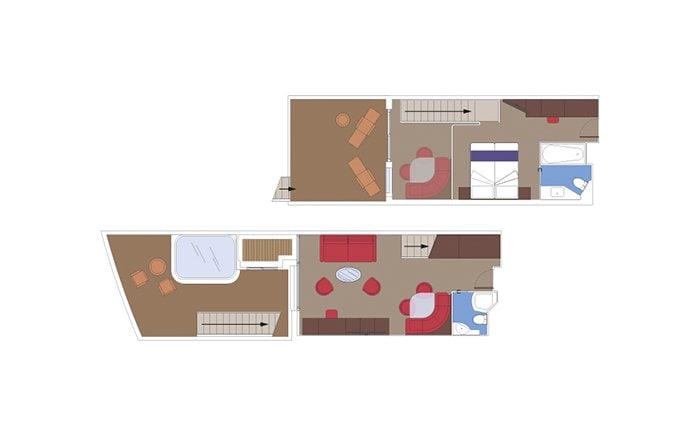 MSC Yacht Club Duplex Suite with whirlpool| MSC Cruises MSC Yacht Club Duplex Suite with whirlpool| MSC Cruises