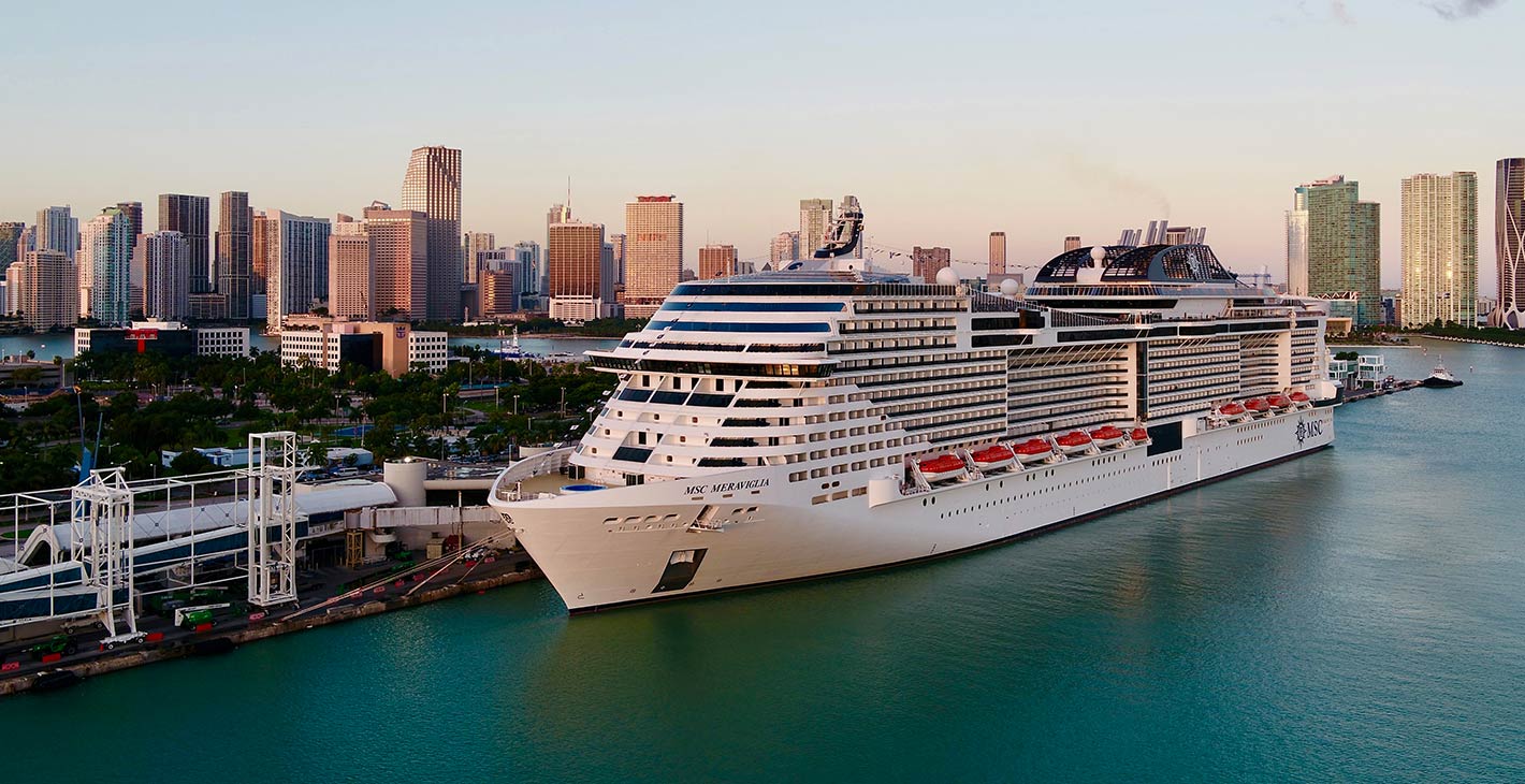 Msc Meraviglia Returns To Welcome Guests When She Sailed Out Of Portmiami Florida Msc Cruises
